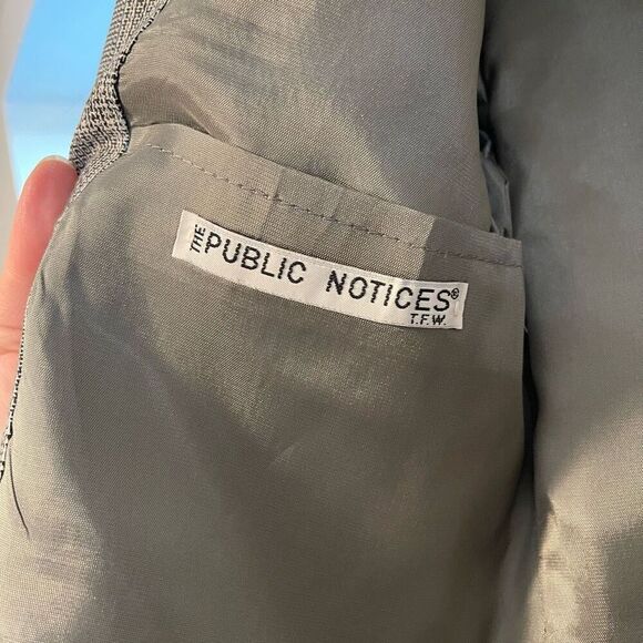 Vintage Plaid Blazer The Public Notices Size Small - Picture 6 of 8